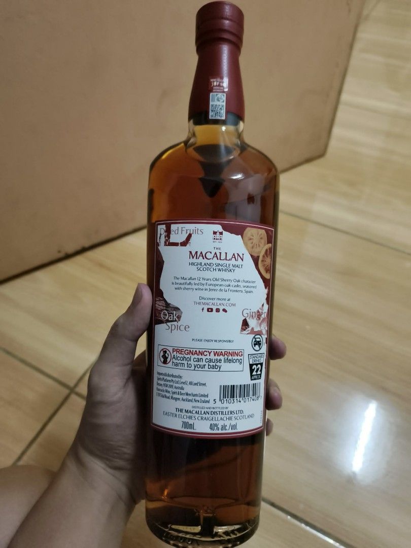 ANOTHER RUSH MACALLAN 12!! 5K ONLY!! (Category: Beverages) located in Manila. Submitted by joshua1221 (Listing ID 1443105574, Image 1). Description: - The Macallan 12 Years Old Highland Single Malt Scotch Whisky - Matured in seasoned oak casks - Part of the Sherry Oak Collection - Ideal for whisky collectors or as a special gift.