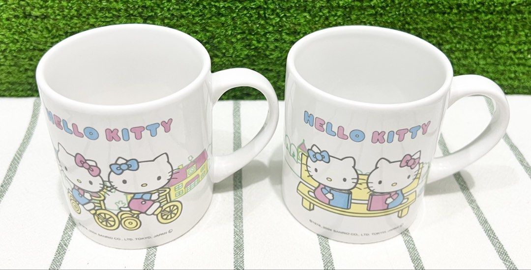 Sanrio Hello Kitty Ceramics Mug (Category: Coffee & Tea Tableware) located in Binan City. Submitted by mayjhe (Listing ID 1442958296, Image 2). Description: 💛 For Sale 💛 🌸 Sanrio Hello Kitty 🍀 Ceramics Mug 📍 Condition: Good 💰 Price is ₱ 150.00each 👉 Other details posted 🇵🇭 Location Biñan Laguna 🛵 Courier J& T and Lalamove 📋 Shipping by schedule 📍 NO COD & COP 📌 All items are carefully packed and labeled with Fragile stickers for brea