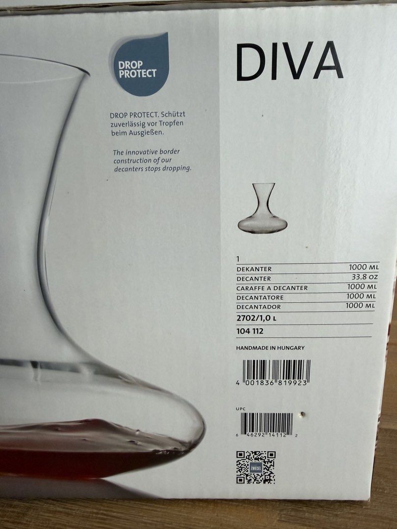 Schott Zwiesel Diva 1000ml Wine Decanter478312529794836482