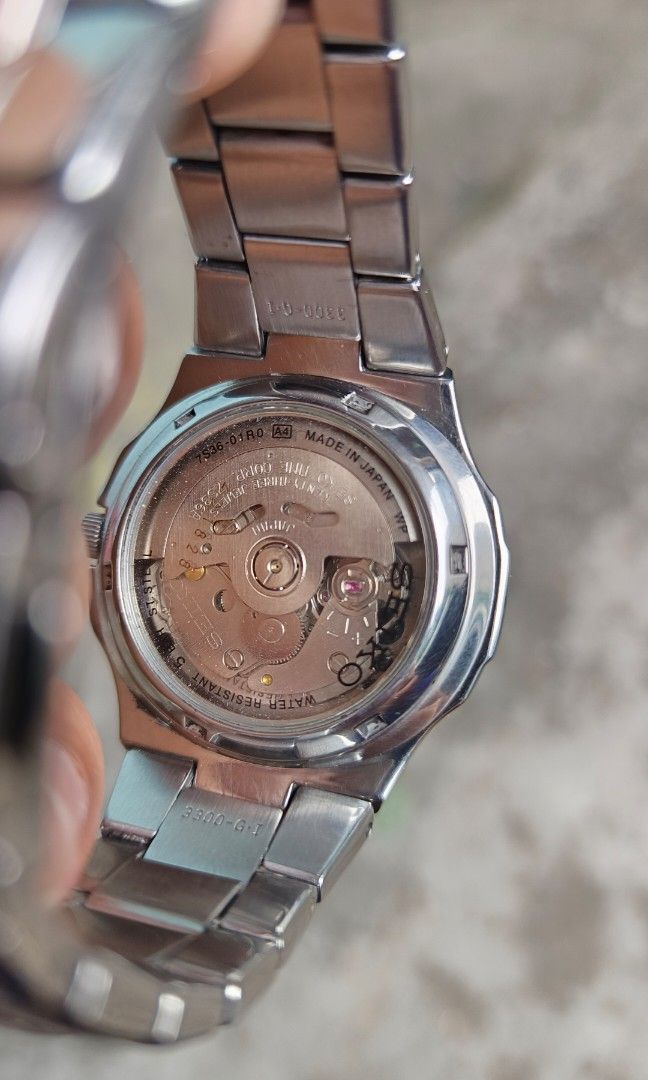 SEIKO 5 "Seikonaut" Discontinued model (Category: Luxury Watches) located in Manila. Submitted by arcads97 (Listing ID 1442942894, Image 3). Description: For Sale: Seiko 5 Automatic Watch (Made in Japan) •ref: 7s36-01R0 •rare/discontinued model/hard to find •nicknamed "seikonaut" • Dial: Black with luminous hands/markers • Movement: Automatic, 23 Jewels • Features: Day-Date display with Arabic/English calendar, 50m water resist • Case & Bracelet: