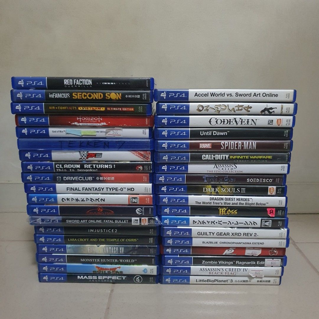 Selling 70+ Ps4/ps5 Videogames (Category: PlayStation) located in Quezon City. Submitted by itemsforadoption (Listing ID 1443053273, Image 3). Description: Important note: carousel sellers have limited replies. If I can't reply, feel free to message me on 09338548592 Rfs: Its 2026! Happy New Year! Hoping you have a good year ahead of you! If you have questions feel free to send a message. Though I'll most likely be able to reply from 10am to 8pm.