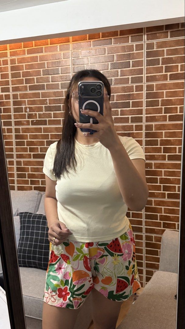 Shein Summer Shorts (Category: Shorts) located in Taytay. Submitted by shopbye (Listing ID 1443004919, Image 3). Description: - Adorable fruit print design - Comfortable elastic waistband - Ideal for summer and casual outings - Vibrant colors - Easy to style with any top -0XL.