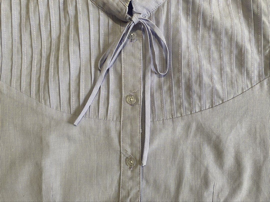 Short Sleeve Ruffled Blouse (Blue Bell Color) (Category: Blouses) located in Marikina City. Submitted by qtah02 (Listing ID 1442944984, Image 2). Description: ⟢ can fit small - medium size ⟢ color of top may vary due to natural lighting ⟢ suitable for summer and light occasions dms are open for inquiries :).