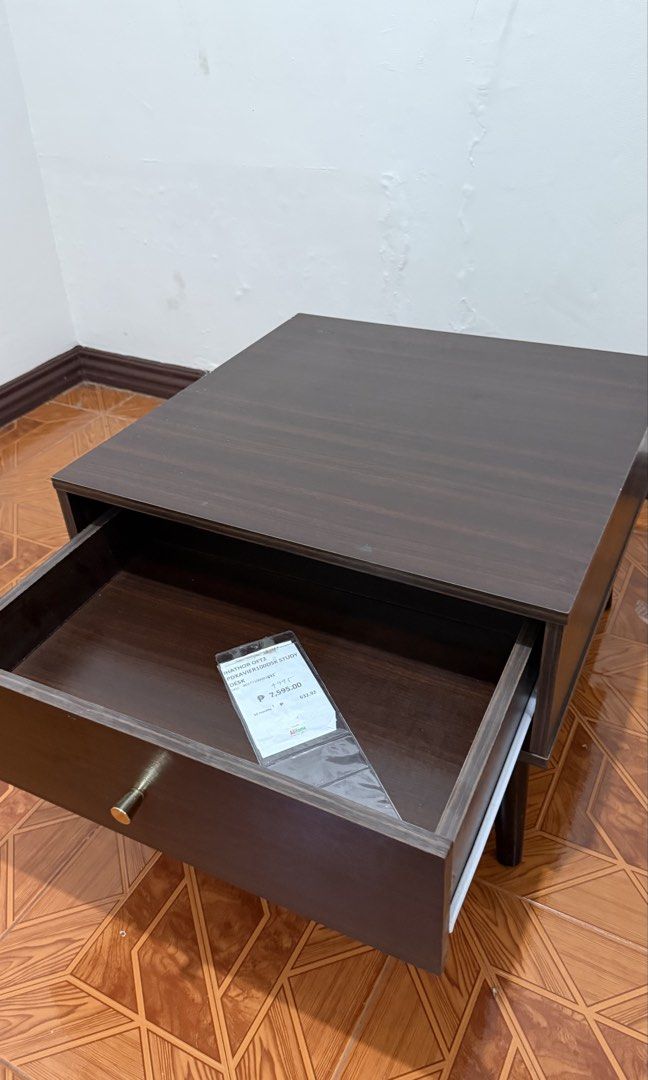 Side table (Category: Tables & Sets) located in Makati City. Submitted by curatedfindsbydei (Listing ID 1443063752, Image 3). Description: Mall pull-out furniture for sale! Please check the price and measurements on the second photo First come, first serve May show minor signs of showroom/display As is where is Pick up location: Pasig MOP: BPI.