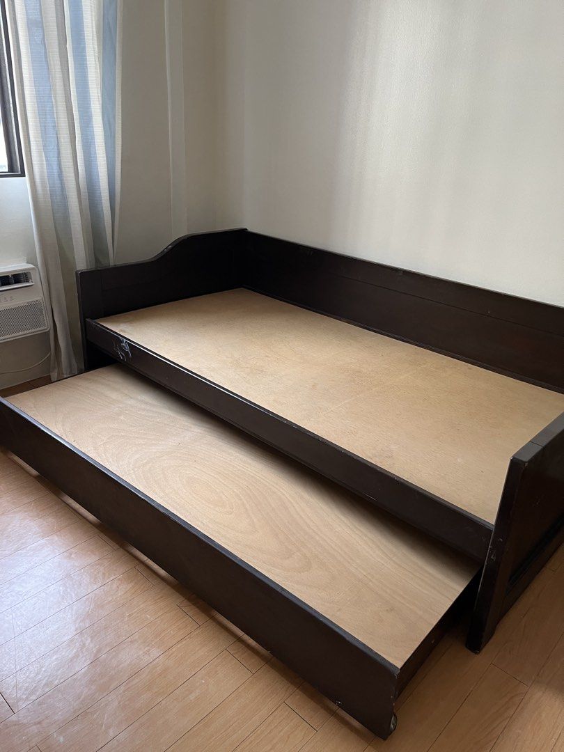 Sofa Bed frame with Pull out bed (Category: Bed Frames & Mattresses) located in Pasig City. Submitted by A7closet (Listing ID 1442935758, Image 3). Description: Solid wood Sofa bed with pull out For pick up Location : Eastwood City, Q. C..