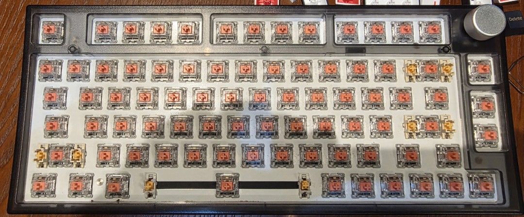 Tecware VEIL80 Mechanical Keyboard with Custom Poker Keycaps