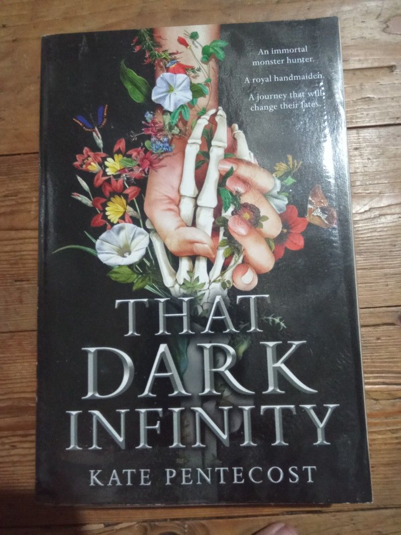 That Dark Infinity by Kate Pentecost - Fantasy Novel (Category: Storybooks) located in Pasig City. Submitted by teebeedeee (Listing ID 1443038427, Image 1). Description: - Title: That Dark Infinity - Author: Kate Pentecost - Genre: Fantasy Novel - Plot Summary: An immortal monster and a royal handmaiden embark on a journey that alters their destinies. - Publisher: Little, Brown and Company - Ideal For: Lovers of fantasy stories. preowned softcove