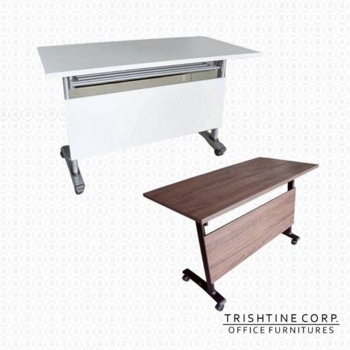 TRT-016 | Foldable Training Table (Category: Office Furniture & Fixtures) located in Caloocan City. Submitted by jimtapitan_trishtinecorp. (Listing ID 1442985696, Image 2). Description: - White office table from Trishtine Corp. - Features wheels for easy mobility. - Front panel can be lowered for convenience. - Ideal for office or study setups. DISCLAIMER: Price is Por Posting Purposes Only.