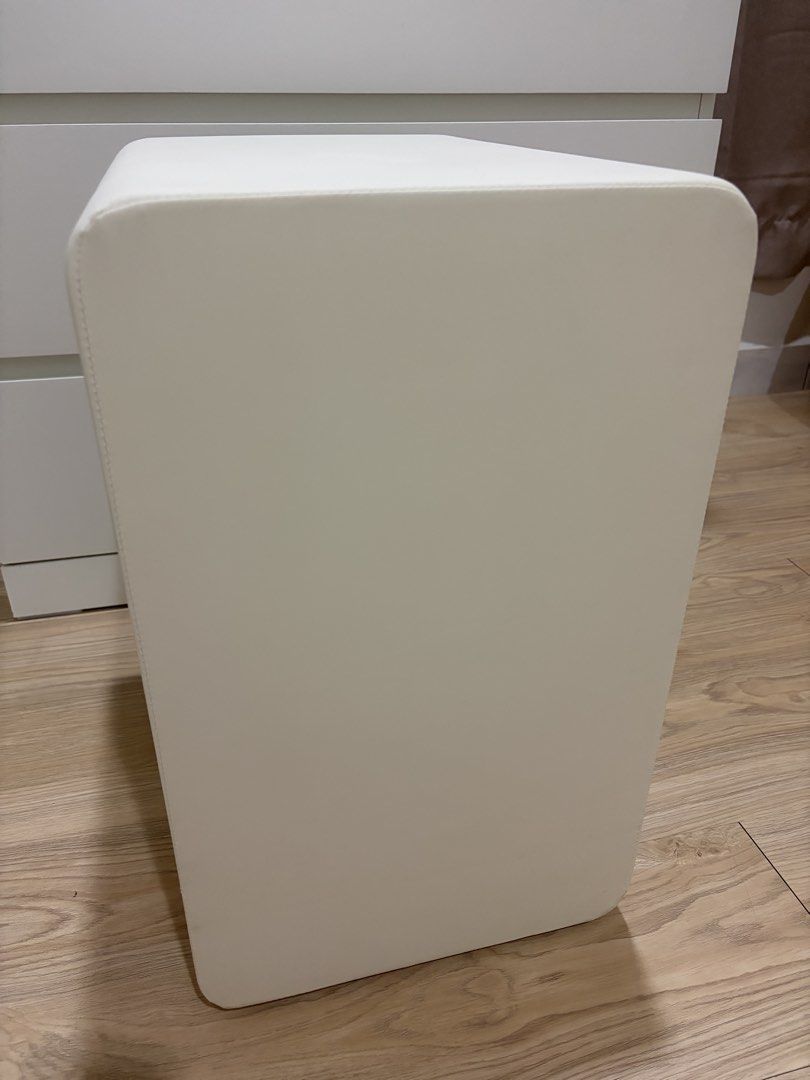 White 2-Drawer Bedside Table with Black Knobs (Category: Tables & Sets) located in Klang. Submitted by jiaaaaaa001 (Listing ID 1443086219, Image 3). Description: bought from taobao 30x40x50cm cute and aesthetic! drawers in good condition price slightly negotiable .