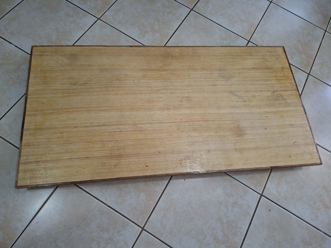 Wooden Foldable Tray Table (Category: Tables & Sets) located in Pasay City. Submitted by colektura (Listing ID 1443044559, Image 3). Description: - long wooden bedside table with foldable legs - Ideal for breakfast in bed or as a portable workspace - Legs fold flat for convenient storage.