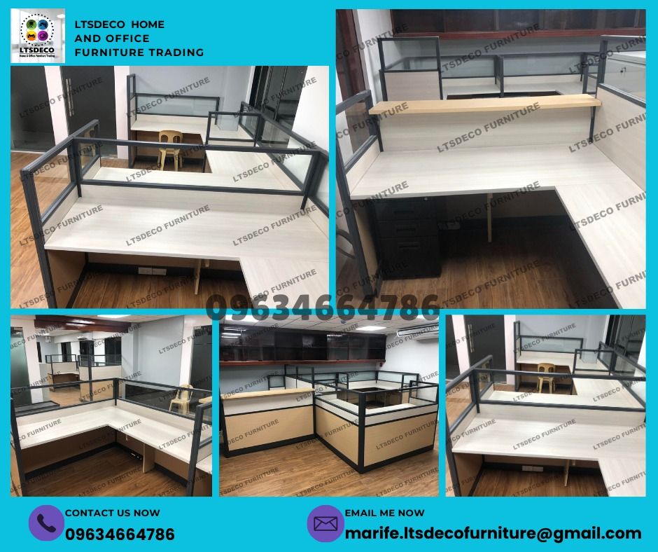 WORKSTATION TABLES OFFICE PARTITION FURNITURES CUSTOMIZED (Category: Office Furniture & Fixtures) located in Quezon City. Submitted by janis666 (Listing ID 1443014081, Image 3). Description: 👉Are you looking for WORKSTATION, MODULAR CUBICLES OFFICE PARTITION, and OFFICE FURNITURE SUPPLIER? LTSDECO Furniture, is direct supplier, manufacturer, and trusted provider of high quality, affordable and durable modular office divider partition, home and o