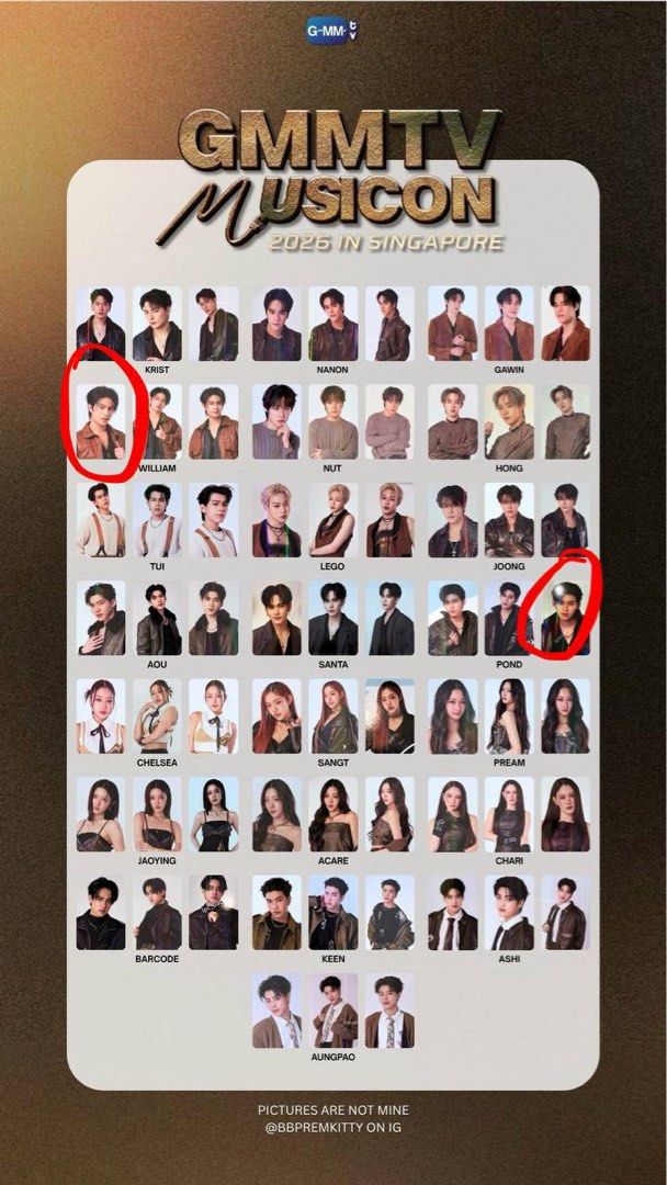 wts/wtt gmmtv musicon sg singapore random cards lykn hong william nut jasper pond santa clover keen barcode (Category: Other Merchandise) located in Singapore. Submitted by taetaebearr (Listing ID 1443049758, Image 2). Description: wts/wtt gmmtv musicon random cards wtt to pond & william circled in the comments pond/william: $10ea santa/hong: $8ea nut: $7ea barcode/keen: $6ea - prio to trading / taking more meetups / mailing ✔️ pmwith u/n to buy/