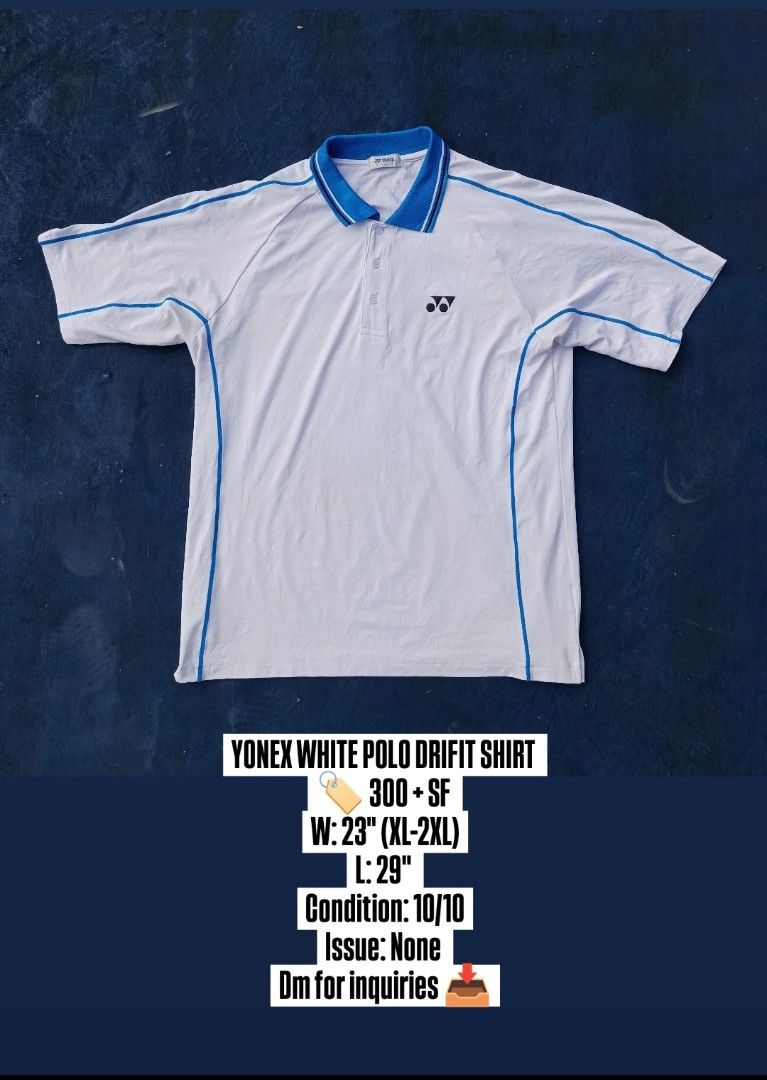 YONEX/VICTOR BADMINTON SHIRTS (Category: Other Sports Equipment and Supplies) located in Manila. Submitted by synshuttlerseq_ (Listing ID 1443011889, Image 3). Description: 𝘽𝘼𝘿𝙈𝙄𝙉𝙏𝙊𝙉 | 𝙏𝙀𝙉𝙉𝙄𝙎 | 𝙋𝙄𝘾𝙆𝙇𝙀𝘽𝘼𝙇𝙇 𝘿𝙍𝙄𝙁𝙄𝙏 𝙎𝙃𝙄𝙍𝙏𝙎 𝘼𝙑𝘼𝙄𝙇𝘼𝘽𝙇𝙀 👀 Click the pics for the details, happy looting! 🍀 📍𝙉𝙤𝙫𝙖𝙡𝙞𝙘𝙝𝙚𝙨, 𝙌𝙪𝙚𝙯𝙤𝙣 𝘾𝙞𝙩𝙮 — 𝘾𝙖𝙣 𝙙𝙤 𝙢𝙚𝙚𝙩 𝙪𝙥𝙨 𝙬𝙞𝙩𝙝𝙞𝙣𝙜 𝙩𝙝𝙚 𝙖𝙧𝙚𝙖 𝙤𝙣𝙡𝙮 — 𝙋𝙖