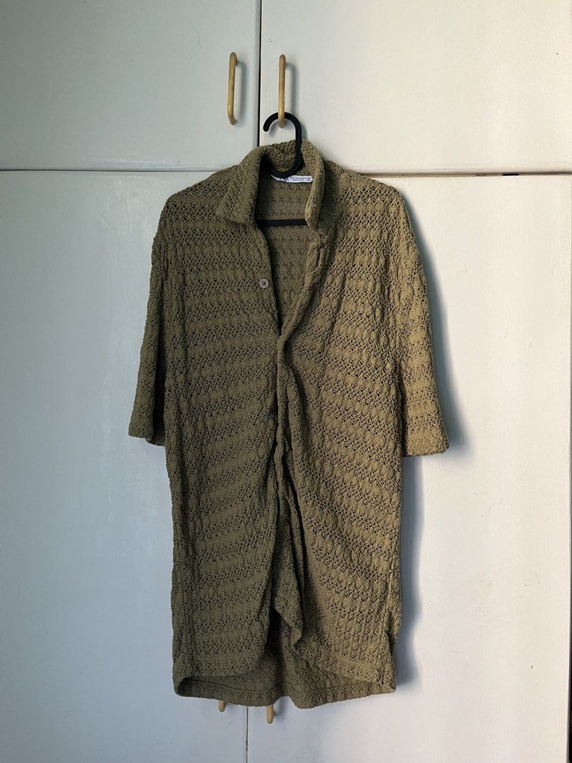 Zara Crochet Shirt (Category: Tshirts & Polo Shirts ) located in Las Pinas. Submitted by beandor (Listing ID 1443031426, Image 1). Description: 20x31 size M on tag no issues rfs: decluttering.