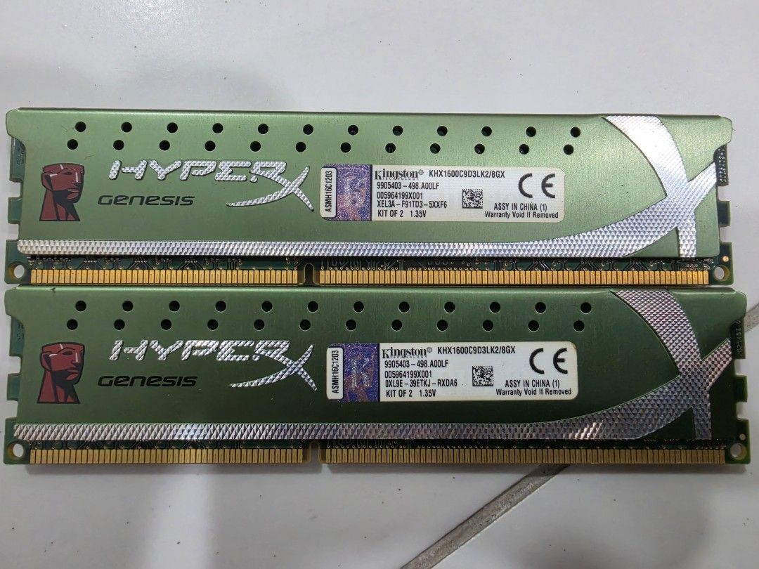 2x Kingston HyperX Genesis DDR3 RAM
