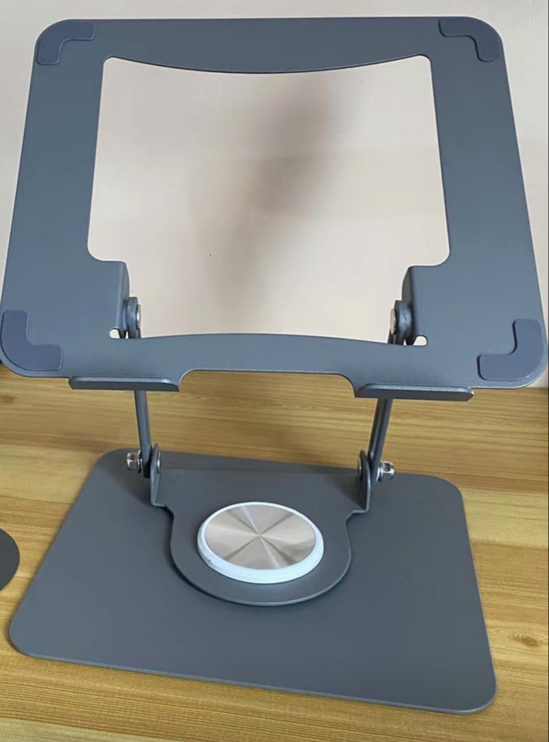 360 Rotating Adjustable Laptop Stand for 10-17 inch Laptops (Category: Laptop Bags & Sleeves) located in Quezon City. Submitted by jmdguzman0330 (Listing ID 1443192243, Image 1). Description: - Adjustable laptop stand with 360° rotation - Fits laptops from 10 to 17 inches - Made of durable aluminum alloy - Enhances ergonomics and laptop airflow - Folds flat for easy portability - Ideal for home and office use Qty: 1 Stocks: 2 Color: Black.