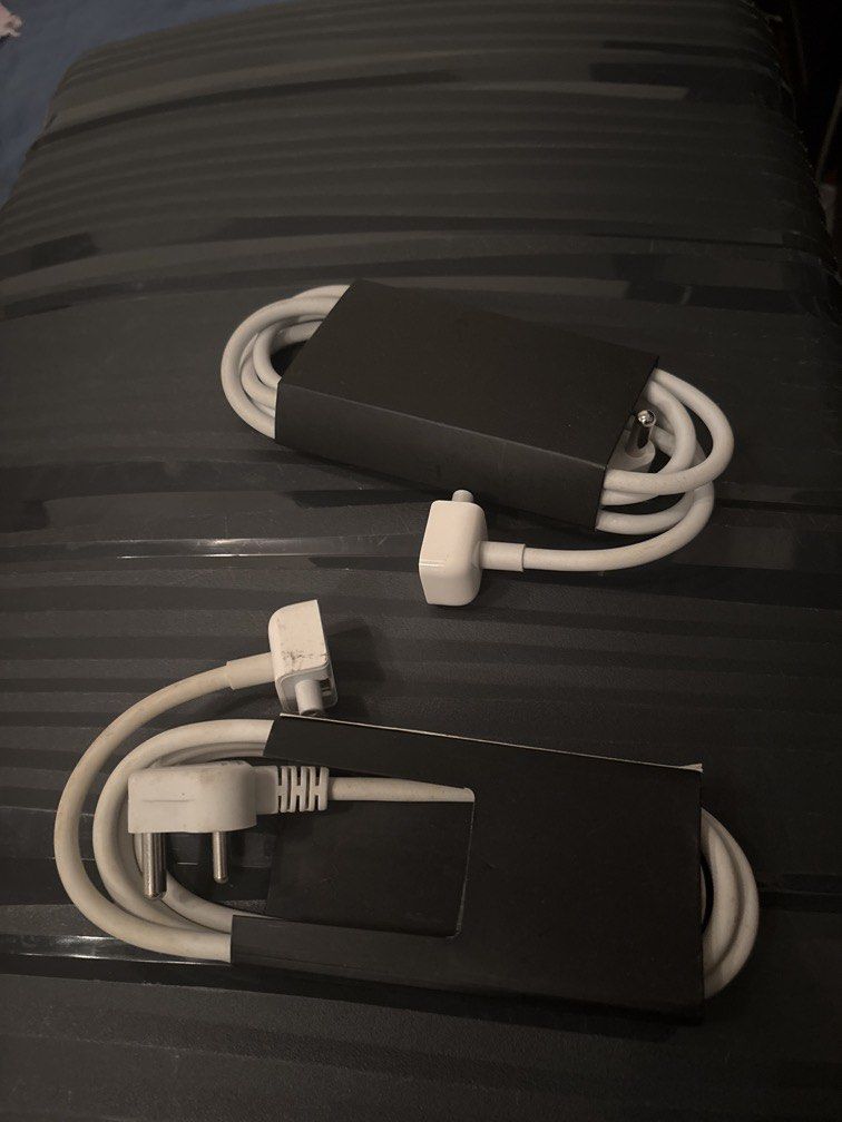 3x Apple MacBook MagSafe Power cables and one adapter