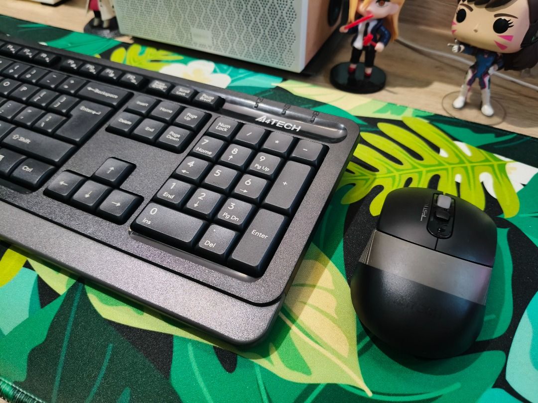 A4Tech Fstyler FG1010 Wireless Keyboard & Mouse Combo (Category: Computer Keyboard) located in Taguig. Submitted by kcdthriftshoppe (Listing ID 1443294762, Image 1). Description: Need a sleek, budget-friendly wireless setup for a clean desk layout? This minimalist A4Tech combo delivers reliable everyday performance without the clutter of wires. Condition: Well-used but fully functional. The keyboard is in great shape with no faded keycaps. Please
