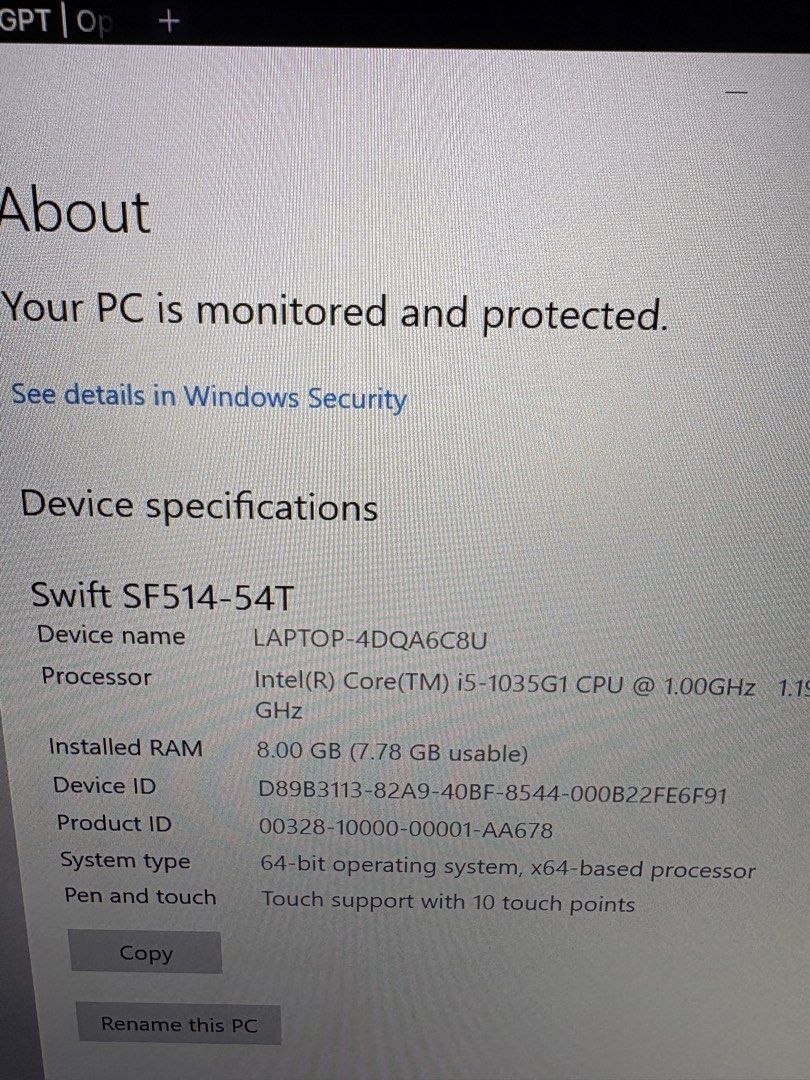 Acer swift 5 Laptop479228514638899205