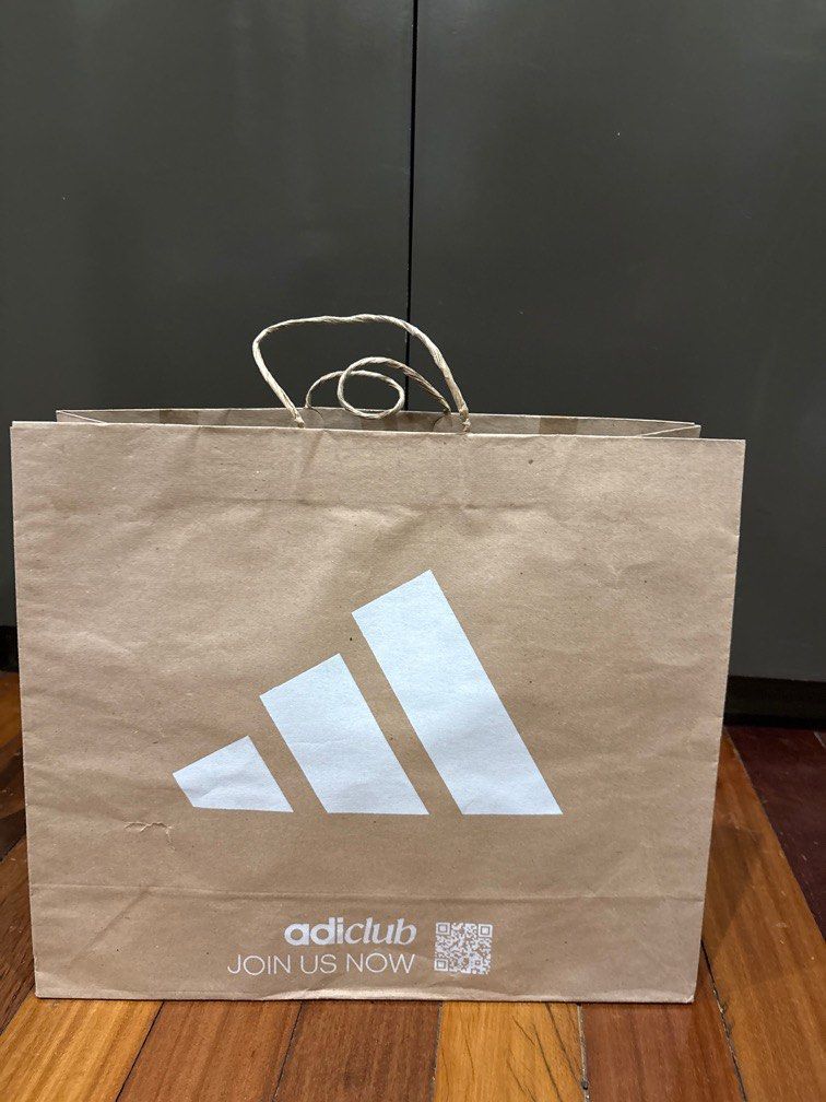 Adidas Adiclub Kraft paper bag Large (Category: Tote Bags) located in Valenzuela. Submitted by cletini (Listing ID 1443242675, Image 1). Description: With tapes in one side of opening .