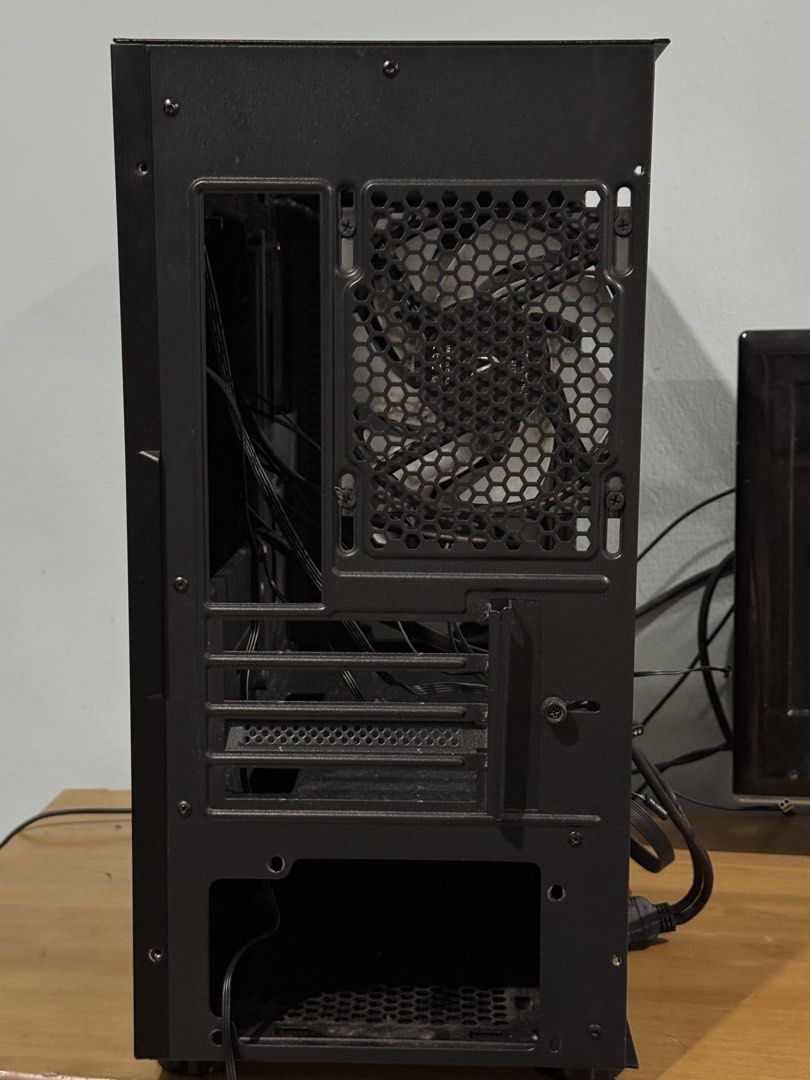 Aftershock Black MATX PC Case with Tempered Glass Side Panel479622722476451843