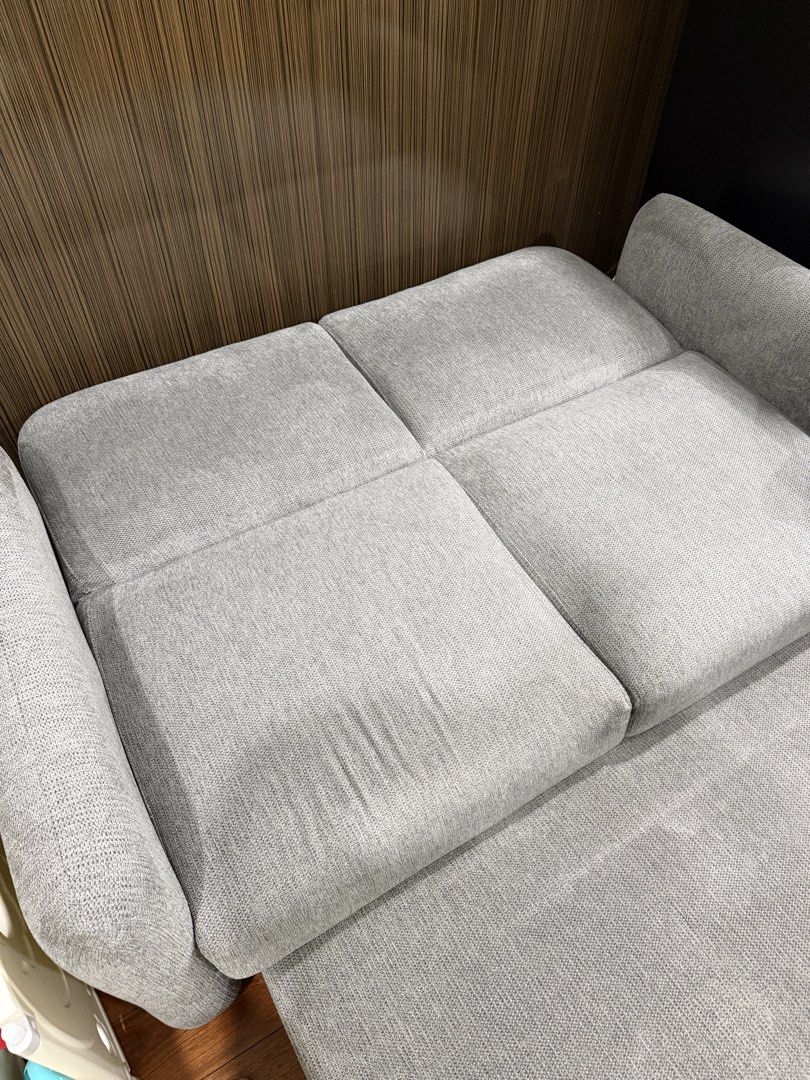 Akemi Sofa Bed (Category: Sofas) located in Puchong. Submitted by syarifahalwina (Listing ID 1443220722, Image 3). Description: Can open into a sofa bed. Condition good like new..