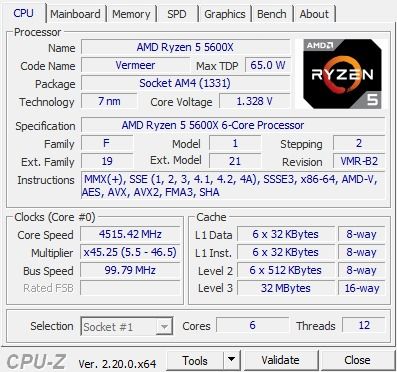 AMD Ryzen 5 5600X 6-Core Processor479499781868759041