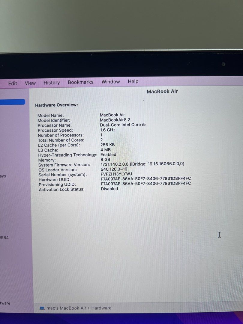 Apple MacBook Air M1 Silver 2019479114517294632966