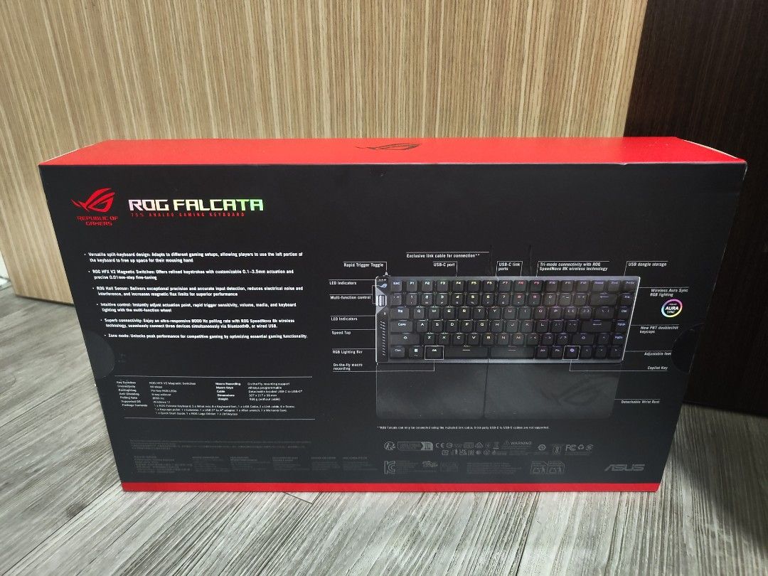 ASUS ROG Falchion RX Optical Red Gaming Keyboard