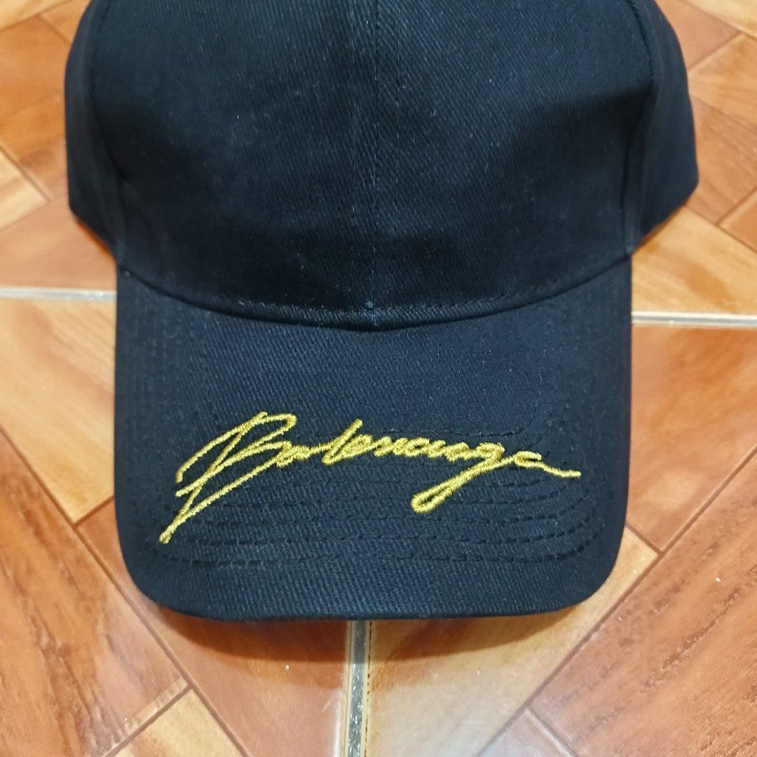 BALENCIAGA BRIM GOLD STITCHING DESIGN DADHAT (Category: Caps & Hats) located in Quezon City. Submitted by jedcapsmania (Listing ID 1443206684, Image 3). Description: BALENCIAGA BRIM DESIGN (MENS & WOMENS) • DadHat Hat🧢 • Brandnew & Legit 💯 • Price: 1380 • Courier: LBC/Lalamove • Payment: GCash/Bank transfer • Location: Munoz proj8 Qc📍 PAYMENT FIRST | NO COD | NO RESERVATION DM FOR FASTER TRANSACTIONS 📩.