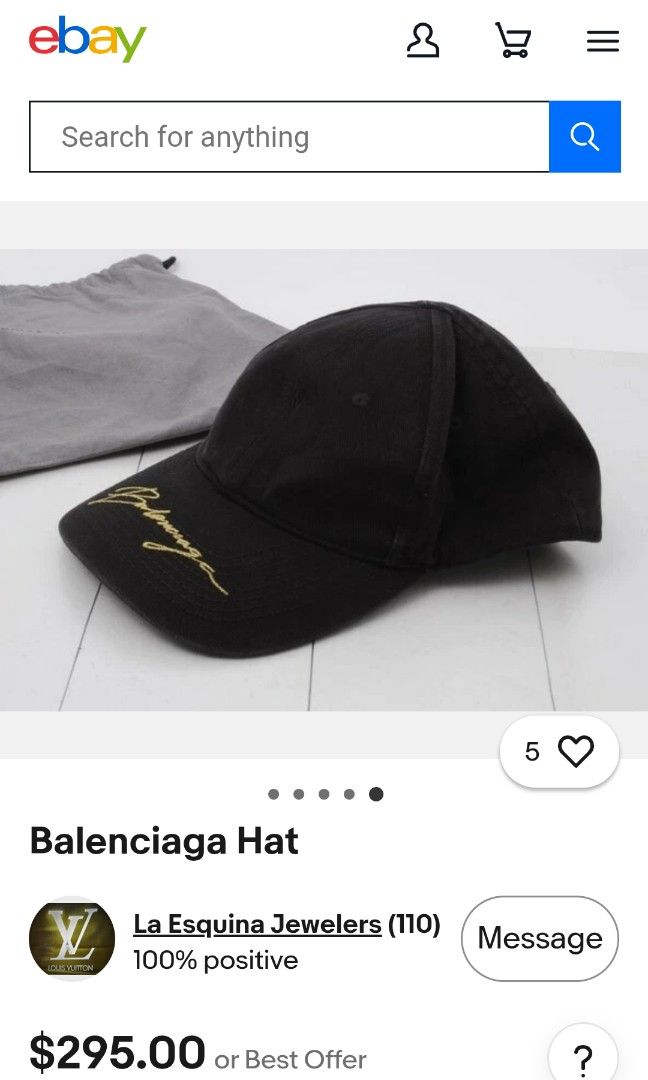 BALENCIAGA BRIM GOLD STITCHING DESIGN DADHAT (Category: Caps & Hats) located in Quezon City. Submitted by jedcapsmania (Listing ID 1443206684, Image 2). Description: BALENCIAGA BRIM DESIGN (MENS & WOMENS) • DadHat Hat🧢 • Brandnew & Legit 💯 • Price: 1380 • Courier: LBC/Lalamove • Payment: GCash/Bank transfer • Location: Munoz proj8 Qc📍 PAYMENT FIRST | NO COD | NO RESERVATION DM FOR FASTER TRANSACTIONS 📩.