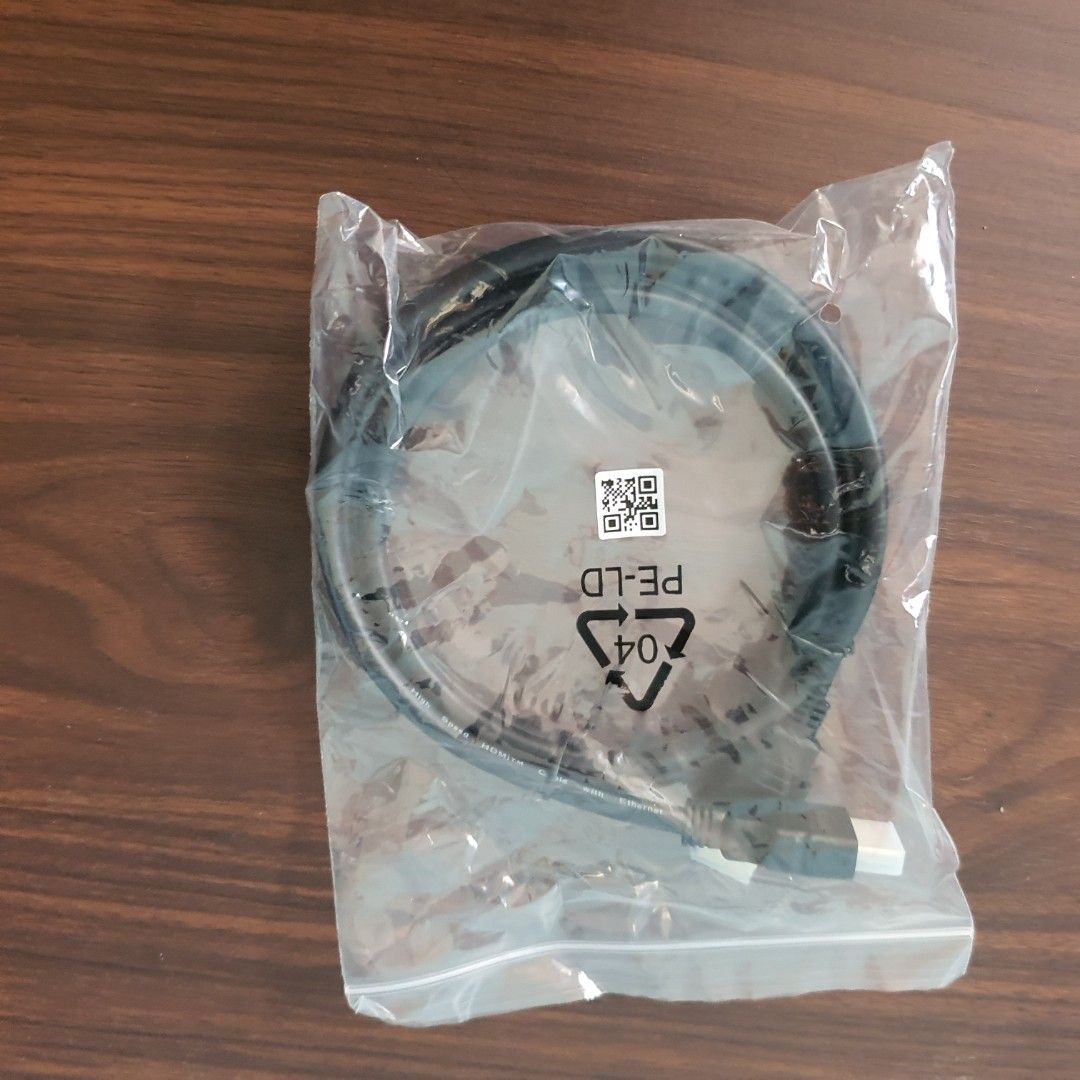 Black Cable with HDMI Connector (Category: Cables & Adaptors) located in Pasig City. Submitted by fast-ship (Listing ID 1443261324, Image 2). Description: - Black HDMI cable - HDMI connector on one end - Brand new, in original packaging - Cable inside is clean, packaging has minor scuffs - Ideal for connecting devices.