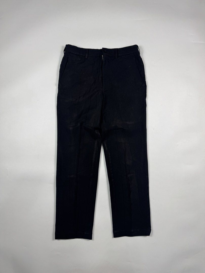 BLACK COMME des GARCONS Trouser Pants (Category: Trousers) located in Iloilo. Submitted by 50houndidz (Listing ID 1443142049, Image 1). Description: BLACK COMME des GARCONS Trouser Pants excellent no issue size: xs laid flat measurements: 29 waistline 37 length 7.5 leg opening dm for more questions .