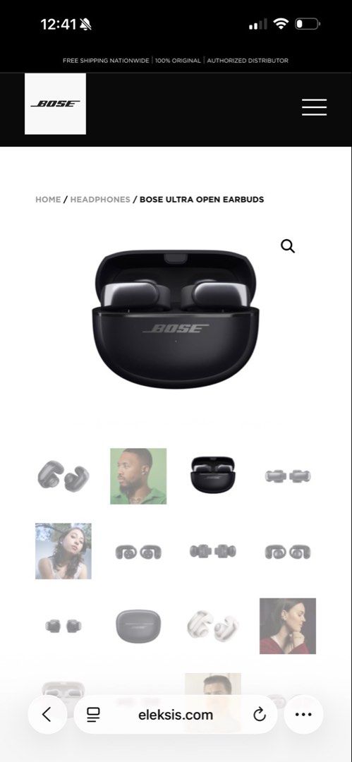 Bose Ultra Open Earbuds (Category: Earphones) located in Manila. Submitted by fsj.hue (Listing ID 1443180718, Image 1). Description: - Immerse yourself in sound with Bose Ultra Open Earbuds. - Experience rich, private audio with OpenAudio technology. - Enjoy Spatialized Sound for an immersive listening experience. - Seamlessly connect to Bose smart soundbars and speakers with SimpleSync. - Get up to 7.5 hours of playtime on a single charge. - Ext