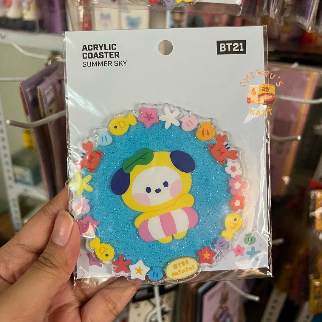BT21 Chimmy Summer Sky Acrylic Coaster (Category: Character Goods) located in Obando. Submitted by chingus_kartph (Listing ID 1443301555, Image 1). Description: ‼️ LAST PRICE. NO HAGGLING ‼️ #sugakookie_sells - Chimmy Acrylic Coaster ✨ 💵 ₱200 + lsf 📍bulacan 💸 gcash / bdo / paymaya / gotyme / maribank 🚚 jnt / sdd 🏷️ wts lfb ph.