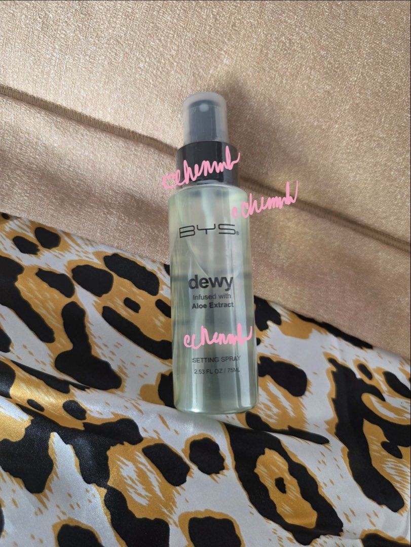 BYS Dewy Setting Spray 75ml (Category: Face Care) located in Pasig City. Submitted by jennasantos (Listing ID 1443286561, Image 1). Description: - Achieve a fresh, dewy finish with BYS Dewy Setting Spray. - Enriched with Aloe Extract for a hydrating feel. - Expertly sets your makeup, ensuring a long-lasting look. - Convenient 2.53 FL OZ / 75ml bottle size. SRP: P430 Shipping from Pasig - to be shouldered by buyer Shipping thru Lalamove/J&T Paymen