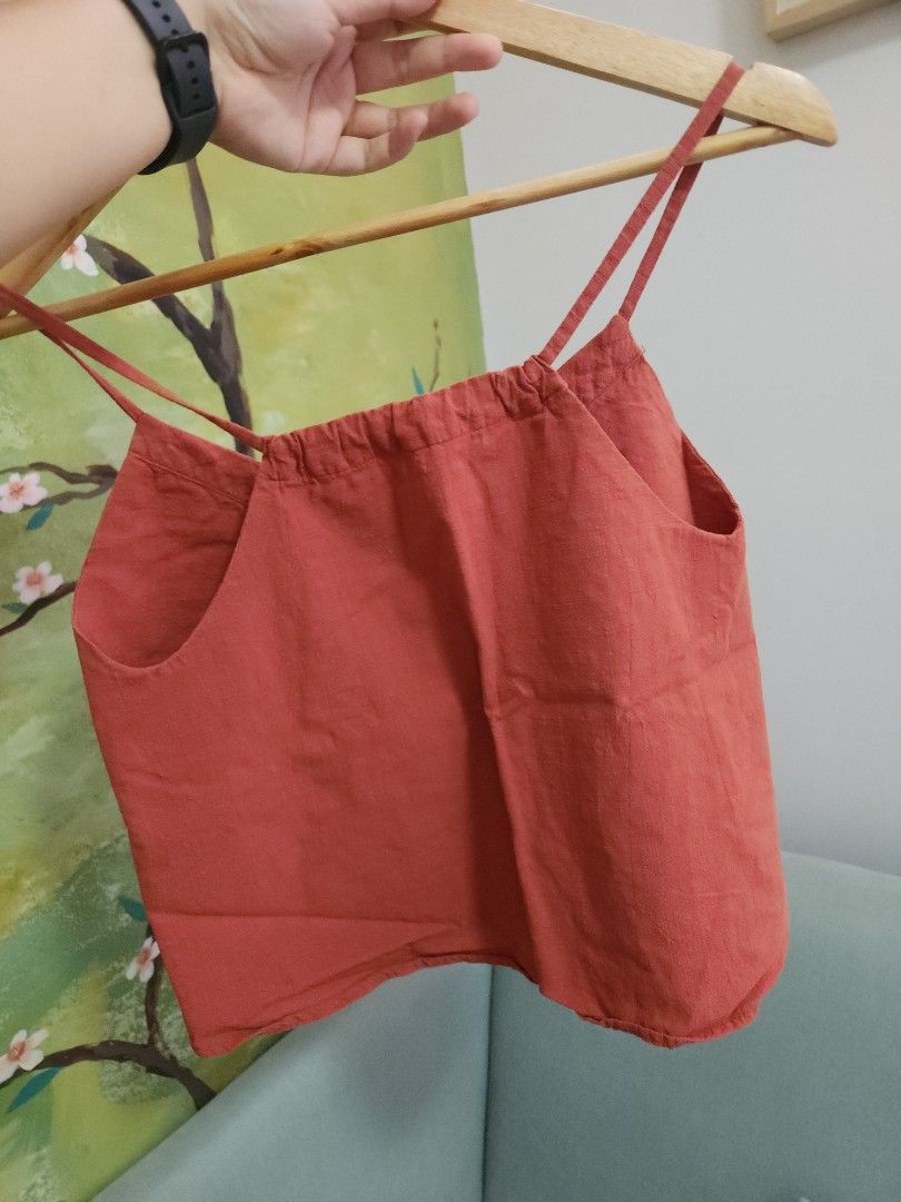 Cabanna Orange Crop Top (Category: Others Tops) located in Makati City. Submitted by abbydeclutters (Listing ID 1443292645, Image 3). Description: Cute orange crop top bought in Boracay from a brand named Cabanna size S, linen-blend feel.