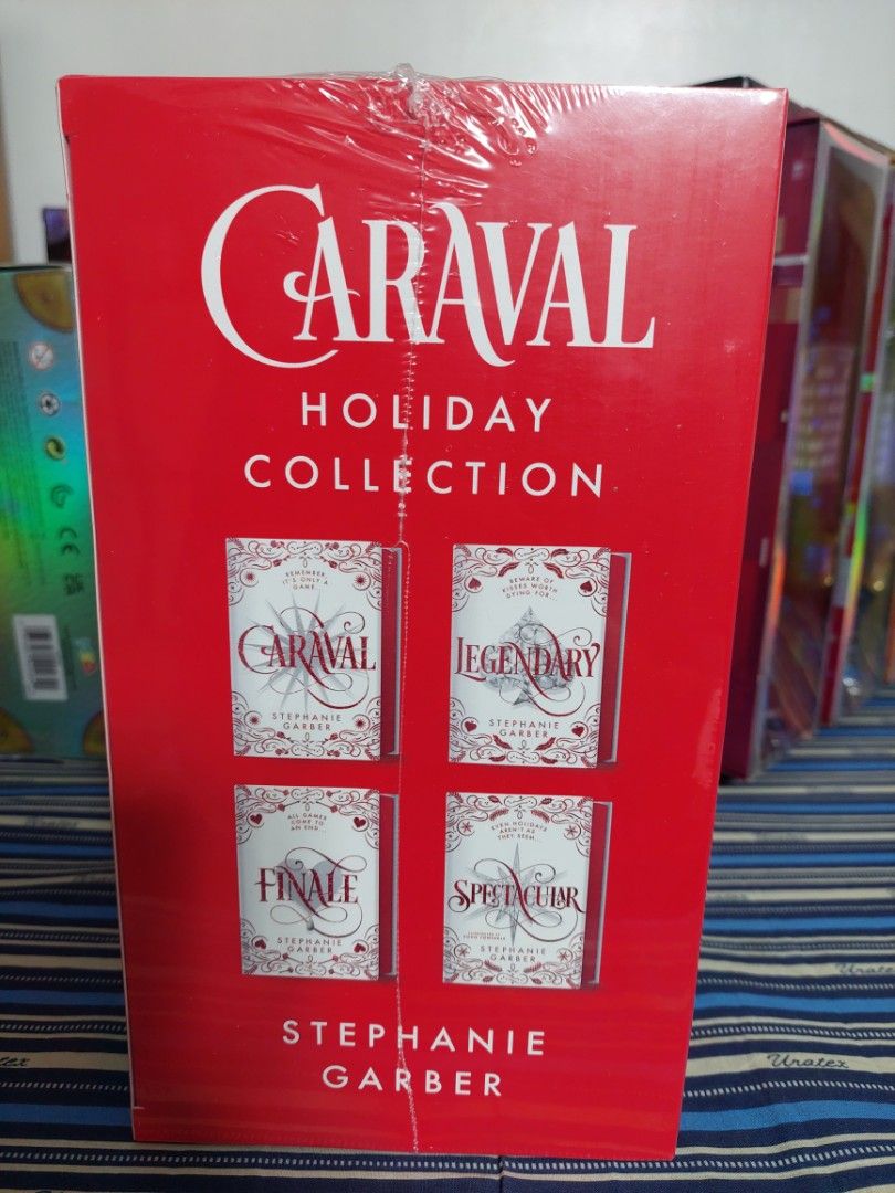 Caraval holiday collection books (Category: Storybooks) located in Manila. Submitted by andy.andy23 (Listing ID 1443220714, Image 1). Description: Price: 4200 MOP:GCash Courier: Lalamove (same day delivery) Location : alabang Shipping at buyer's expense.