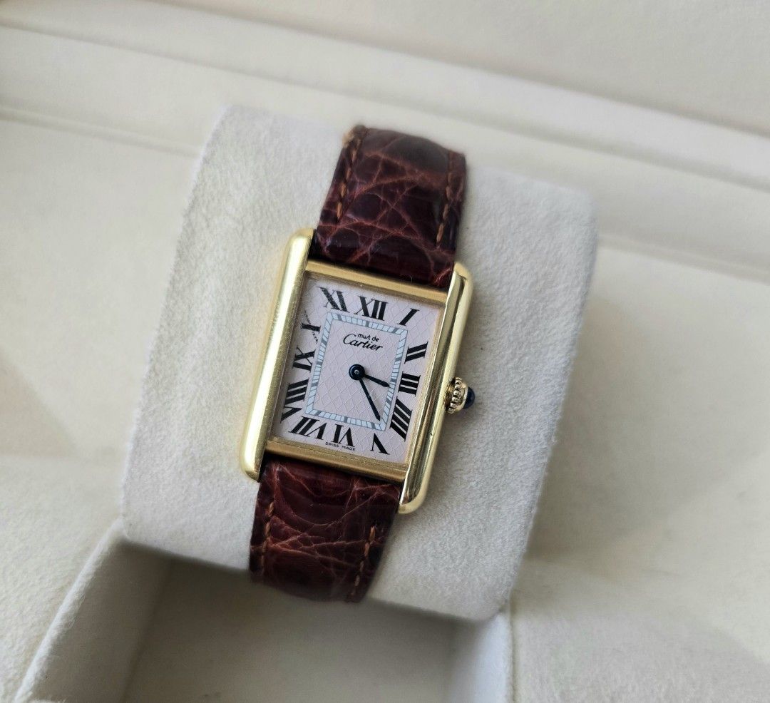 Cartier Tank Small YG (Category: Luxury Watches) located in Mandaluyong City. Submitted by 88nac (Listing ID 1443212512, Image 1). Description: Tank S YG Cartier Tank Full set 10/10 Complete 235k PM for inquiries.