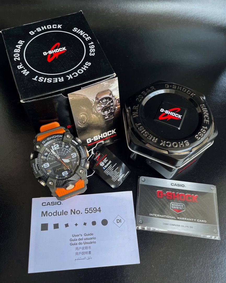Casio G-Shock GGB100-1A9 Mudmaster Quad Sensor Bluetooth Carbon Core Watch P17,990 (Category: Men's Watches) located in San Juan City. Submitted by prestigehg718 (Listing ID 1443291607, Image 3). Description: Brand New with Tag 100% Authentic Comes with its Original Retail Packaging Watch case measurement: 55.4 x 53.1 x 19.3mm.
