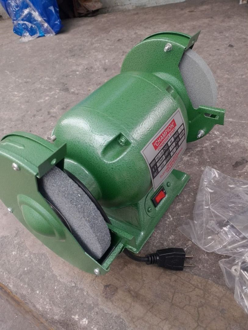 Champion Bench Grinder Specs: 6" 1/3hp (Category: Everything Else Others) located in Manila. Submitted by joeyroque09 (Listing ID 1443193465, Image 2). Description: Champion Bench Grinder Specs: 6" 1/3hp.