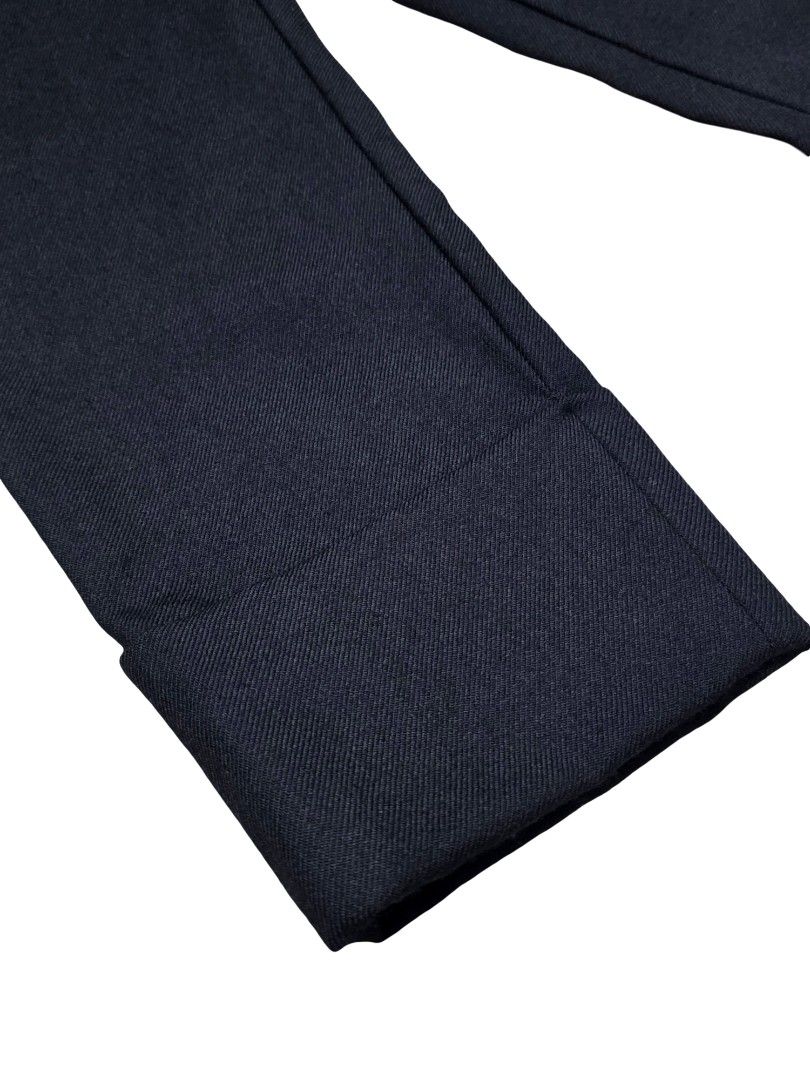 Comme Des Garcons Homme Plus Cuffed Trousers (Category: Trousers) located in Angeles City. Submitted by recyclecenter (Listing ID 1443291781, Image 2). Description: Comme Des Garcons Homme Plus Cuffed Trousers (PM-P075) AD2013 Size Small fits 30 to 31 Measurements: Waist 15.5 inches Rise 10.5 inches Inseam 24.5 Outseam 33.5 Leg opening 7.25 inches Cuffs 4.25 inches Slant pockets 1 back flap pocket on the left 1 back pocket on the right Cuffed hem