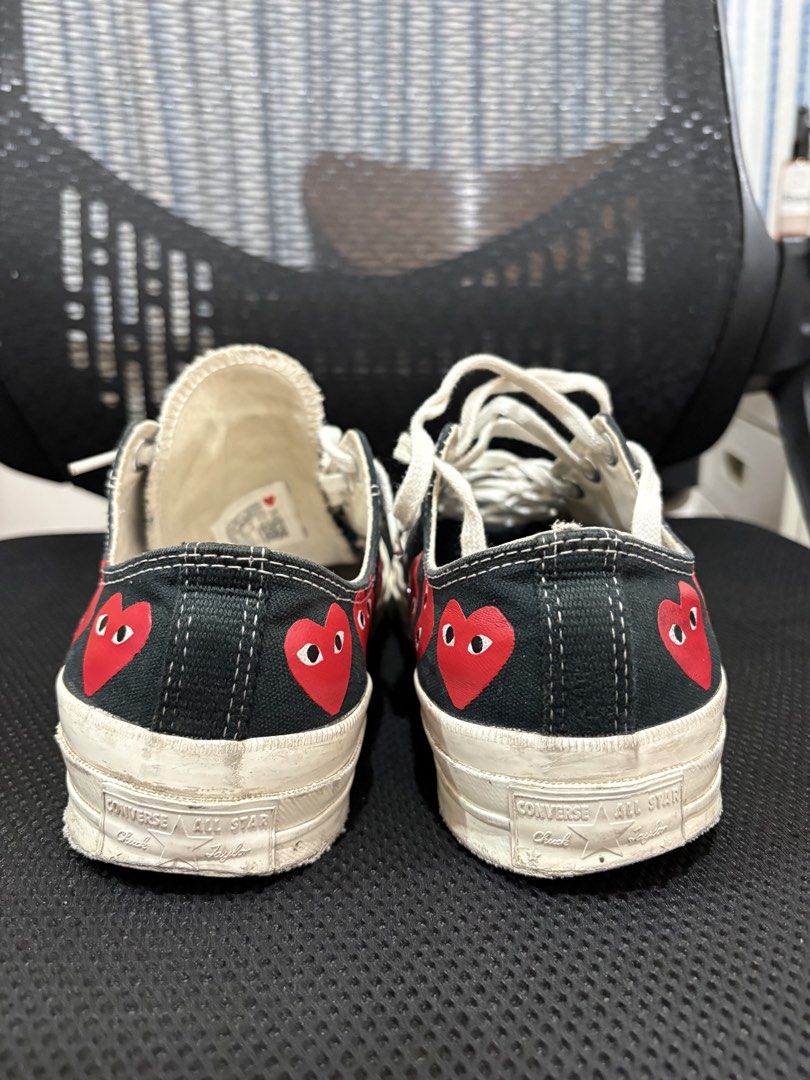 CDG play x Converse Multiheart (Category: Sneakers) located in Quezon City. Submitted by stayyysmiley (Listing ID 1443156049, Image 3). Description: FOR SALE CDG x Converse Multiheart Size 8 Condition: 8.5/10 ₱1800 QC Area.