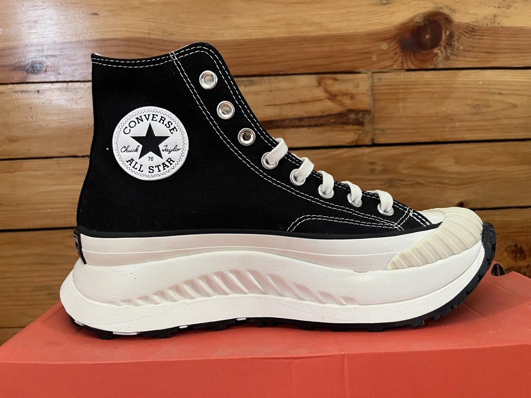 Converse All Star Lift Platform High Top Black (Category: Sneakers) located in Manila. Submitted by samuelsabiduria (Listing ID 1443158439, Image 1). Description: - Classic black Converse high tops - Platform sole for added height - Iconic Chuck Taylor ankle patch - Contrasting white sole - Chunky, lifted design - Perfect for adding edge to outfits - Ready for a new home.