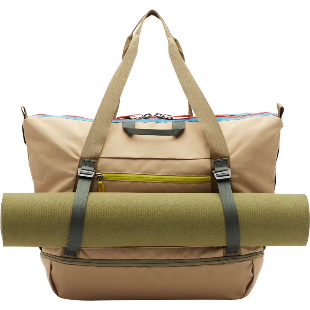 COTOPAXI Viaje 35L Weekender Outdoor Tote Bag - Brown (Category: Tote Bags) located in Singapore. Submitted by classychic91 (Listing ID 1443230207, Image 2). Description: COTOPAXI Viaje 35L Weekender Outdoor Tote Bag in Desert Brown. Purchased for $200. Condition is gently used with only minor flaws that are not noticeable (loose thread on handle, scuffing at the bottom, and small slight stain on the front, see images). Interior of the bag is in 