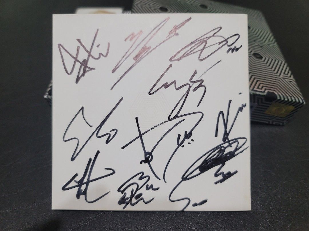 EXO Signed Album with Photocard (Category: K-Wave Merchandise) located in Cabanatuan. Submitted by thirdysc1197 (Listing ID 1443302134, Image 2). Description: -EXO Signed Overdose Album - Includes CD - Comes with Kai photocard - Signed booklet with all 10 member autographs (No Kris and Luhan) A must-have collectible for any EXO fan! Php 10,000 + sf ❌️sensi❌️.