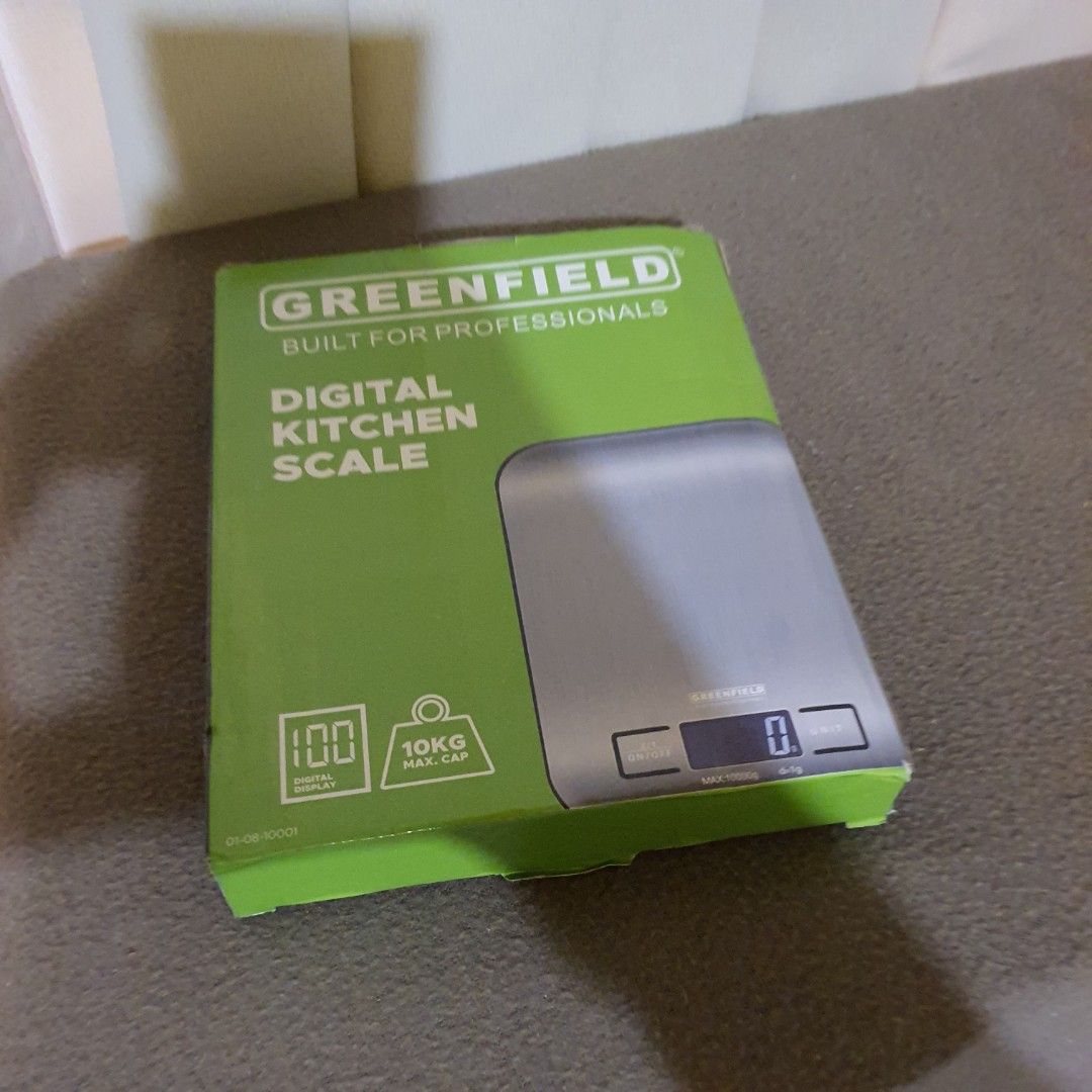 Greenfield digital kitchen weight scale for food grams (Category: Other Kitchen Appliances) located in Pasig City. Submitted by thethinkers (Listing ID 1443255613, Image 2). Description: .