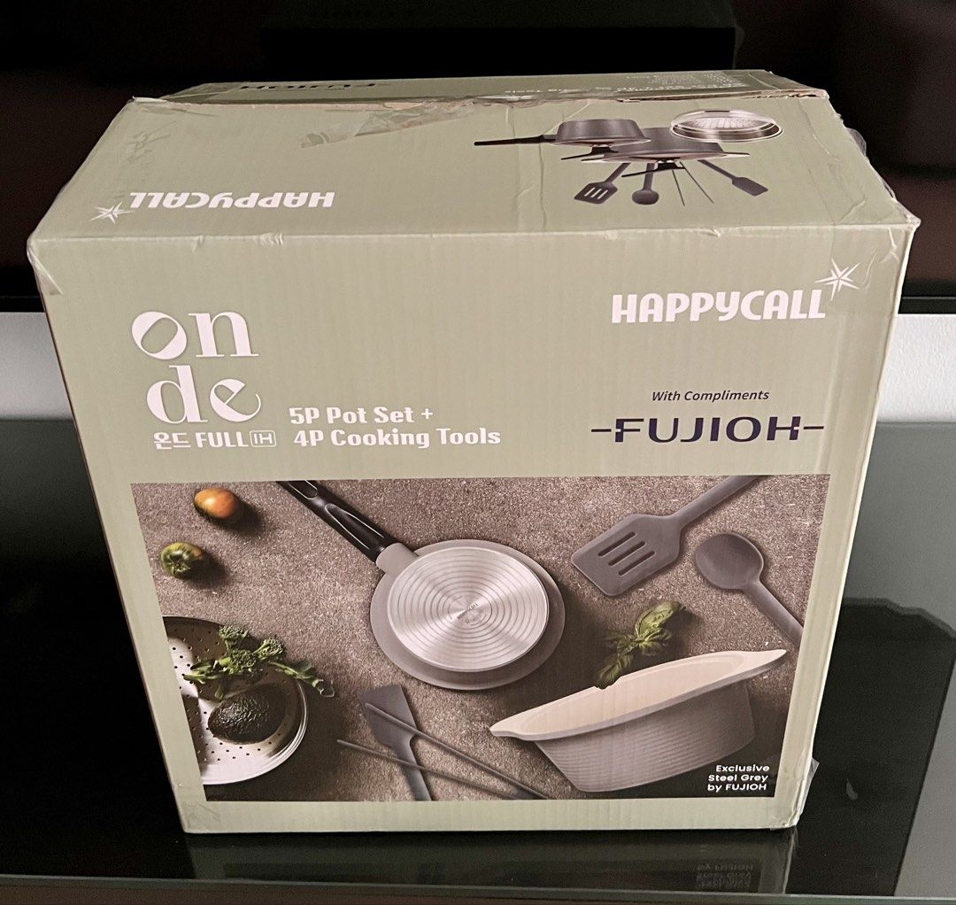 Happycall Onde 5pc Pot Set + 4pc Cooking Tools