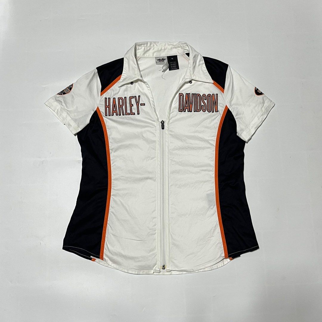 Harley Davidson Polo Wmns (Category: Shirts) located in Bacoor. Submitted by ItsShoeGood (Listing ID 1443286246, Image 2). Description: Size XL on tag 22 width 20 waist 26 length .