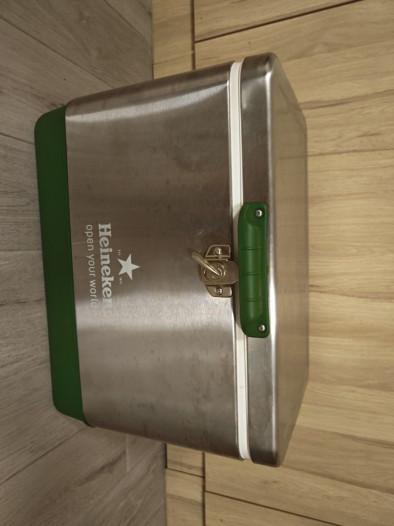 Heineken Stainless Steel Cooler Box with Handle